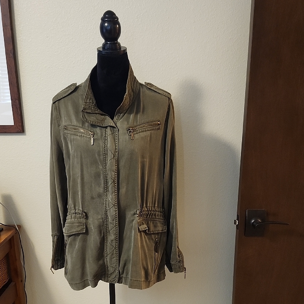 Max Jeans Khaki Utility Jacket